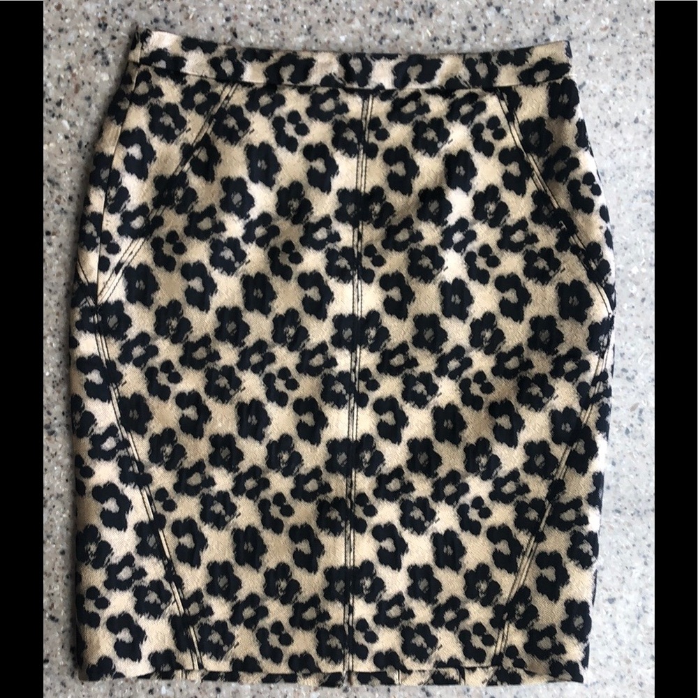 Ann Taylor Animal Print Skirt